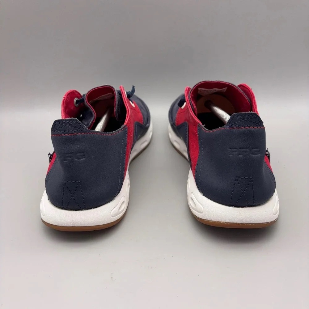 Columbia Boat Shoes Mens 12 Navy Blue Red Colorblock PFG Bahama Vent Fishing